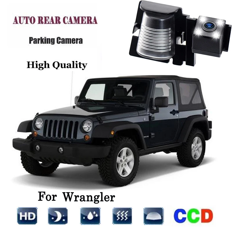 Rear View Backup Cameras for JEEP Wrangler 2007-2018 Waterproof Reverse Reversing IR Night Vision Backing License Plate Cameras( |