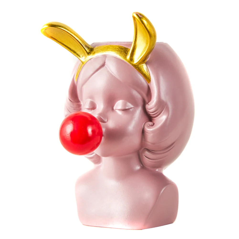 Лидер продаж милая девушка выдувающая пузырьки цветочный горшок в скандинавском