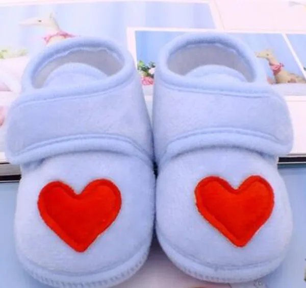 Baby Shoes Red Heart Newborn Pink Girls Infant Shoes Prewalkers Crib Shoes Nonslip Black Baby Boys 2019 New SandQ Baby Sweet