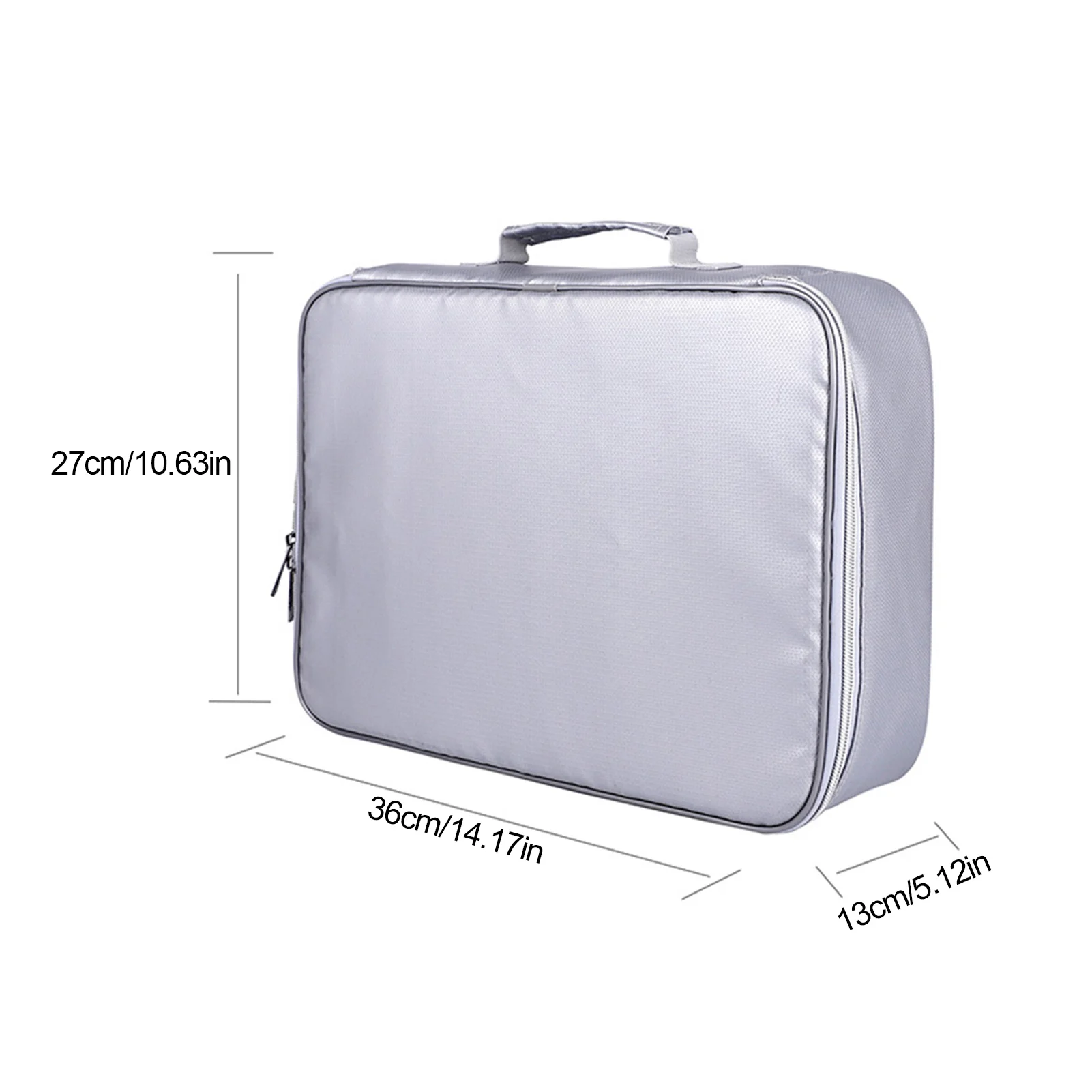 

Fireproof Document Storage Bag Carry Wallet Multi-Layer Portable Document Storage Suitable For Important Documents Business