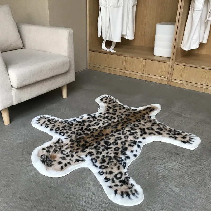 Имитация кожи животных татами ковер Нескользящая корова Зебра полосатый коврик
