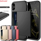 Бизнес-чехлы для телефонов iPhone X XS Max XR, чехол, чехол-кошелек, чехол для iPhone 7 8 Plus 6 6s 5 5S SE