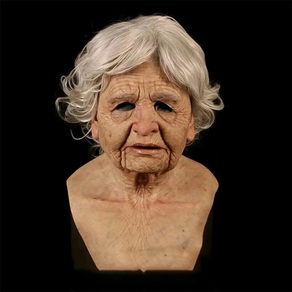 Маска страшная на всю голову из латекса для мужчин и женщин смешная маска