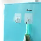 Прозрачные настенные крючки, водонепроницаемые маслостойкие самоклеящиеся крючки, многоразовые бесшовные подвесные крючки для кухни, ванной, офиса, кабинета