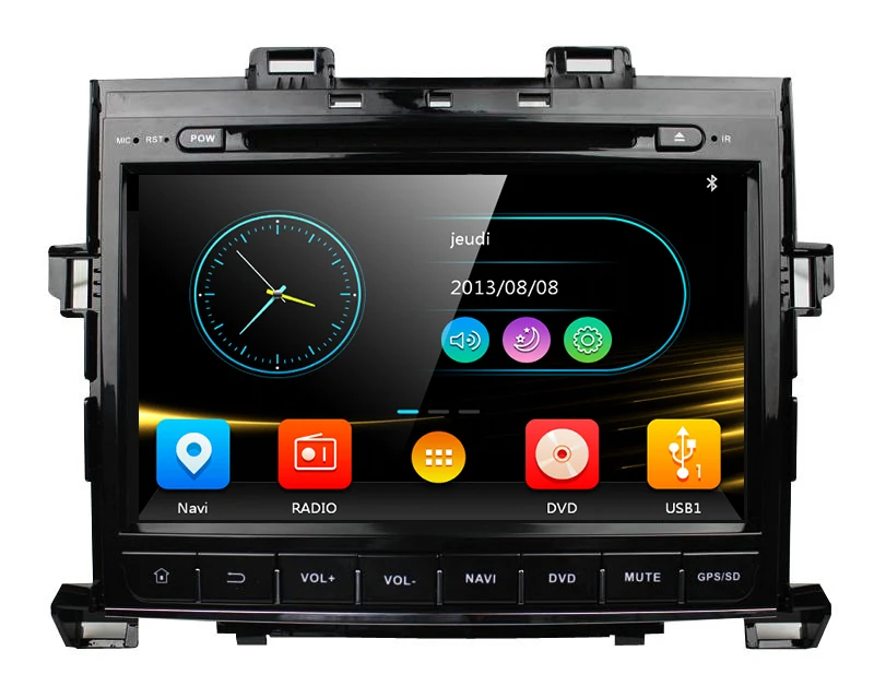 Фото 9-дюймовый автомобильный DVD-плеер с GPS-навигацией BT/TV USB SD, аудио-радио, стерео, автомобильное мультимедийное головное устройство для TOYOTA Alphard ... №2