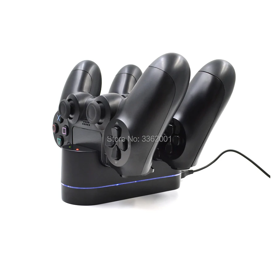 Зарядное устройство для двух контроллеров PS4 USB зарядная док станция с дисплеем