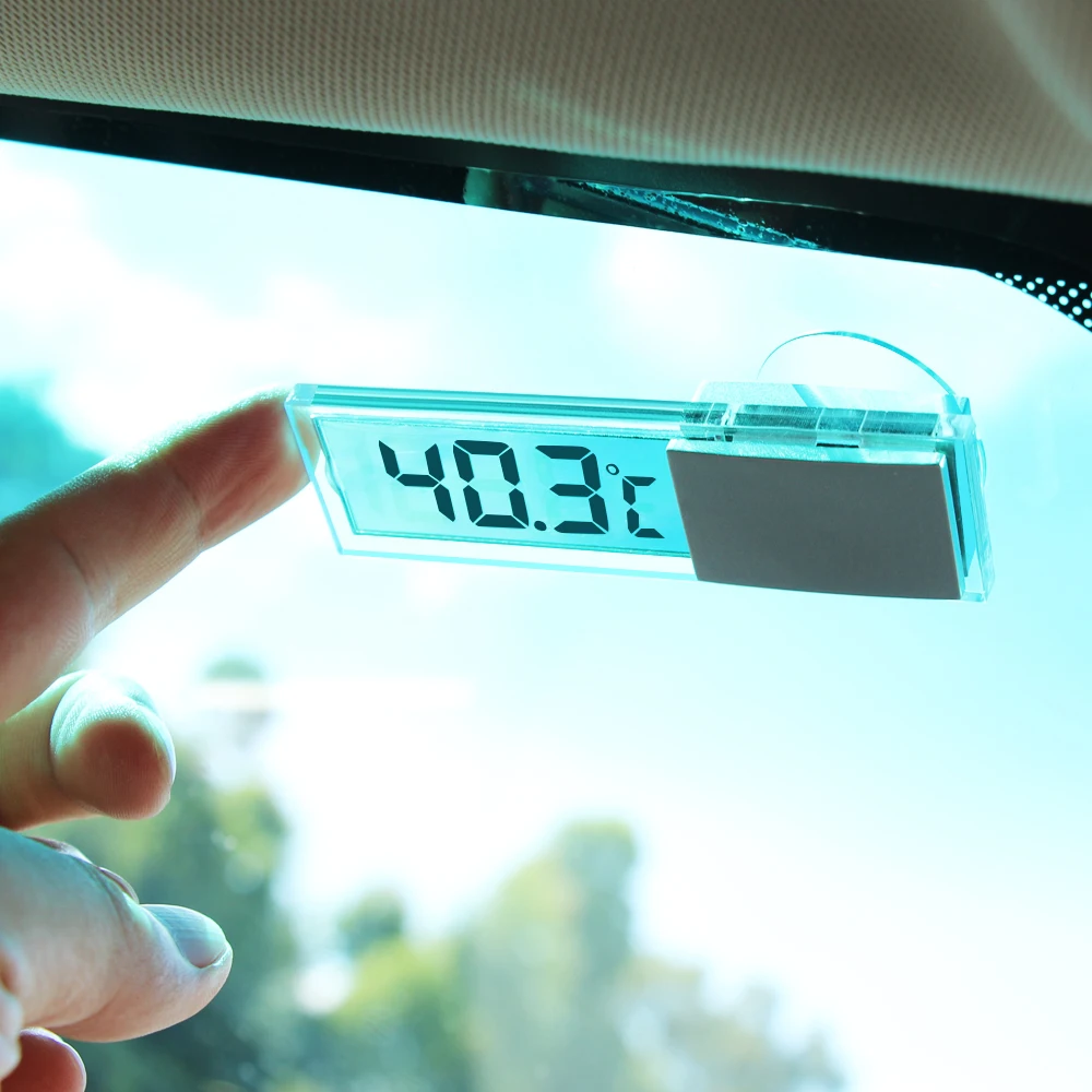 Car Suction Cup Digital Thermometer For Audi A3 A4 B6 B8 A6 C5 C6 80 B5 B7 A5 Q5 Q7 TT 8P 100 8L C7 8V A1 Q3 | Автомобили и