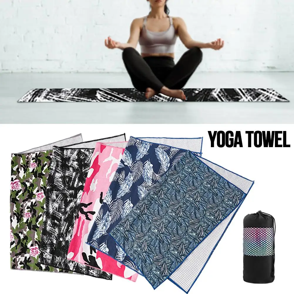 

Non Slip Hot Yoga Towel Absorbent Odorless Microfiber Mat Towel for Hot Yoga Bikram Pilates Sport Yoga Mat