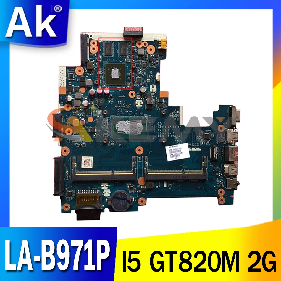 

Akemy For HP 14-R 240 G3 AS046 LA-B971P Laptop Motherboard I5 GT820M 2G Graphics Test Ok Fast Ship