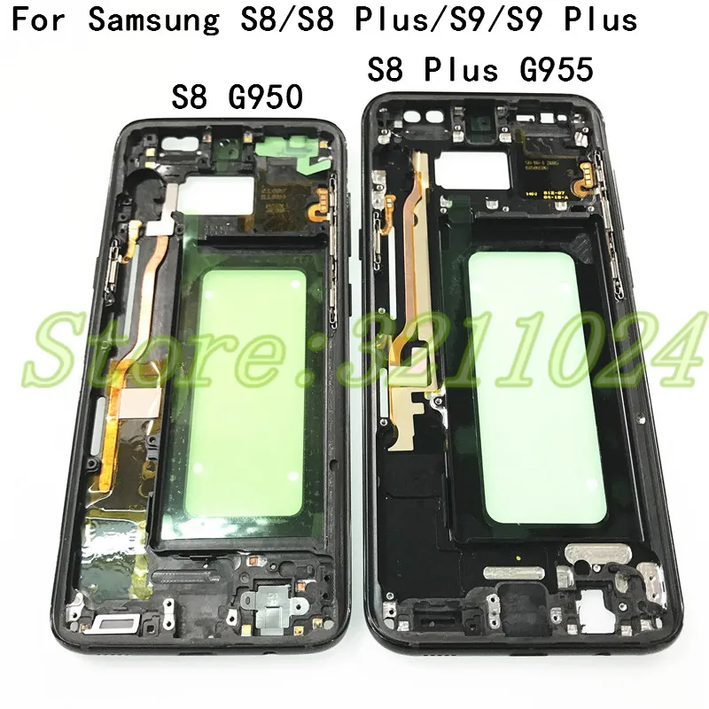 Для Samsung S8 G950 Plus G955 средняя рамка пластина Корпус Сменный Чехол для S9 G960 G965|Корпусы
