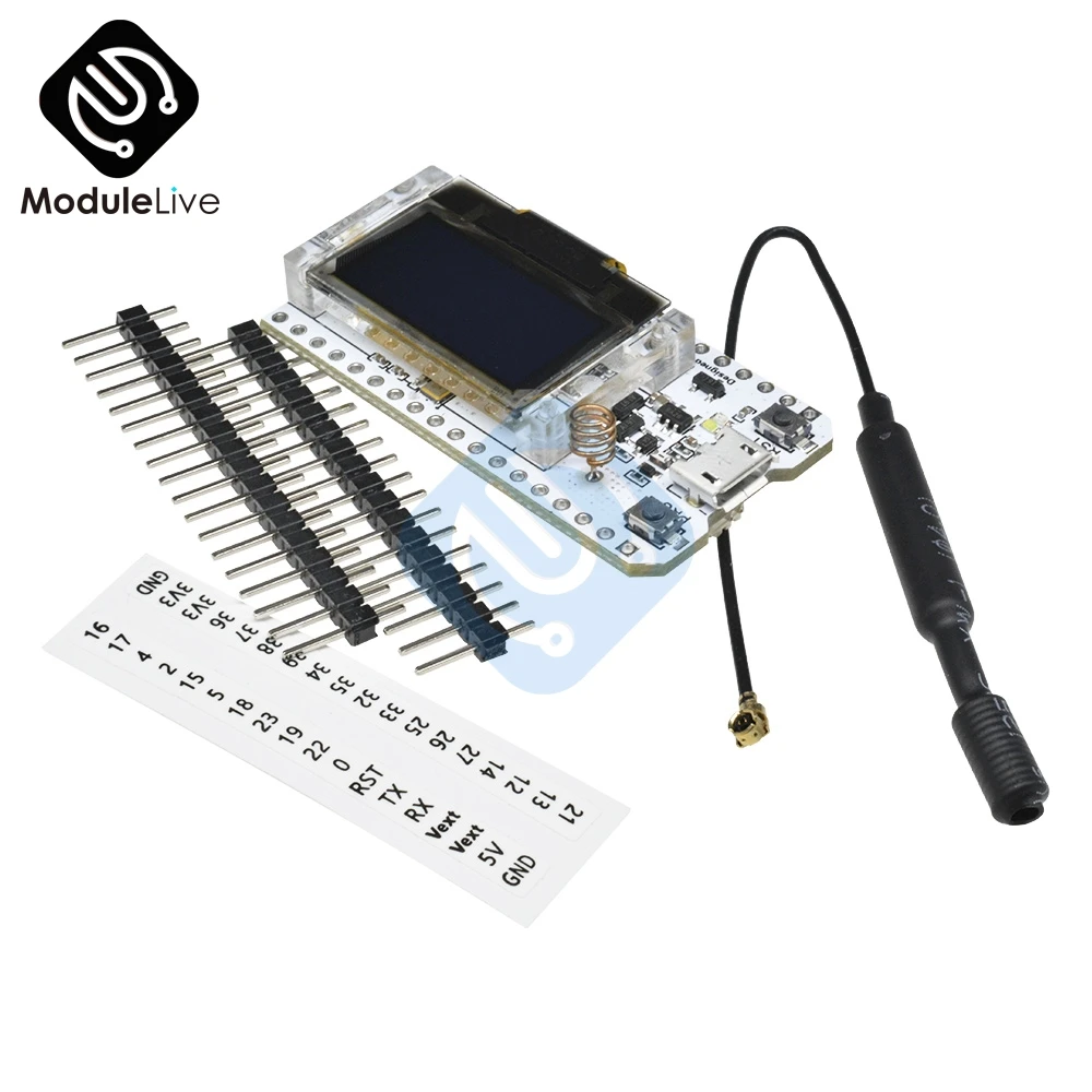 868 МГц 915 SX1276 ESP32 LoRa 0 96 дюймов синий OLED цифровой дисплей Bluetooth WIFI комплект модуль IOT