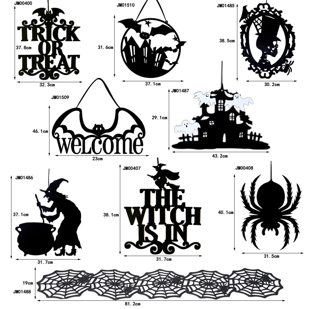 Подвесные знаки на Хэллоуин ведьма призрак летучая мышь Череп паук для детей