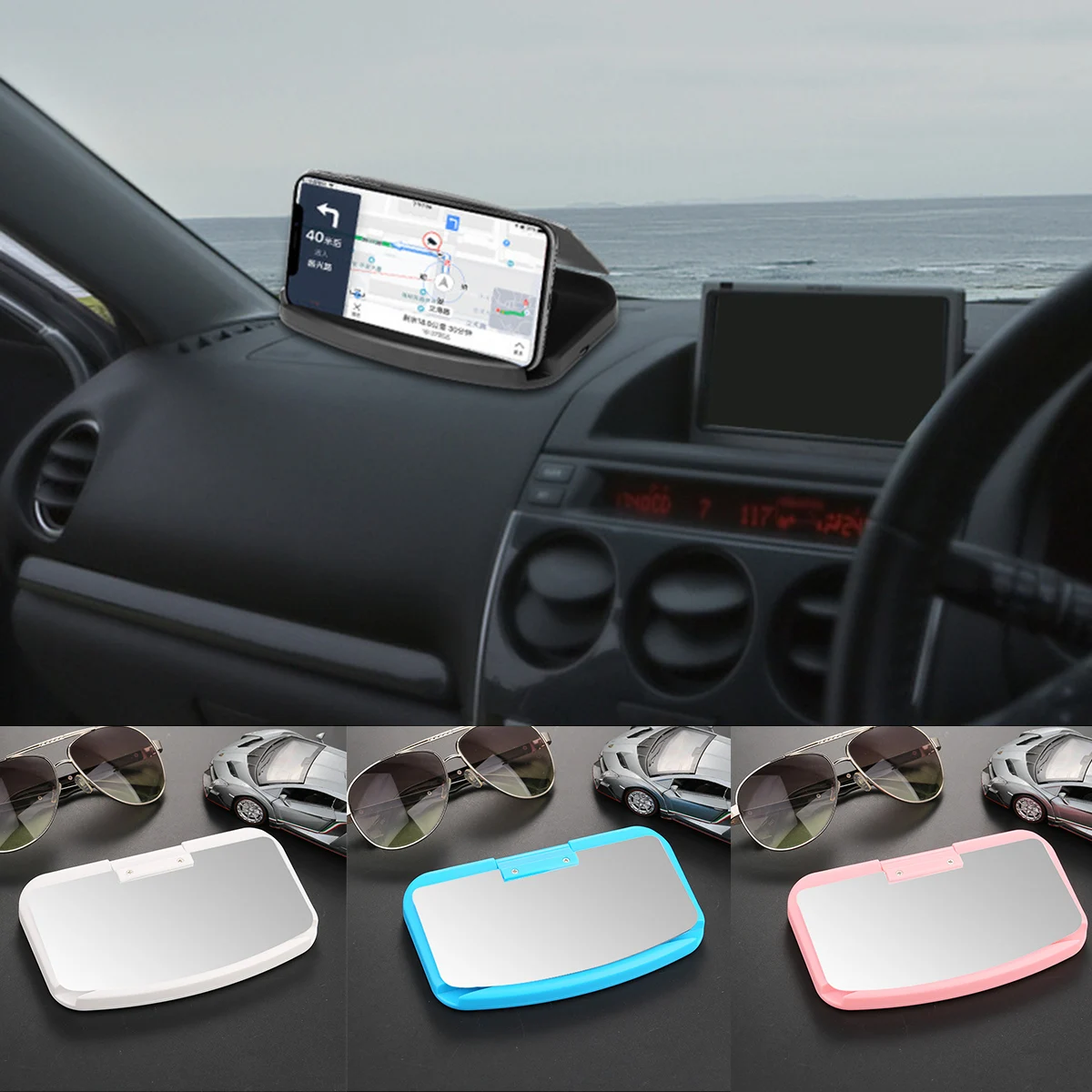 

Автомобильное беспроводное зарядное устройство QI, держатель для экрана, GPS-навигация, зарядная док-станция для смартфона с поддержкой QI