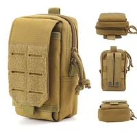 mens phone edc molle pouch pocket outdoor tools waist bag pack running pouch travel camping bag soft back hunting and equipment