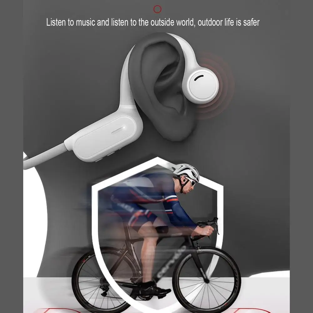 Двойная прослушивающая Спортивная беспроводная гарнитура открытая Аудио