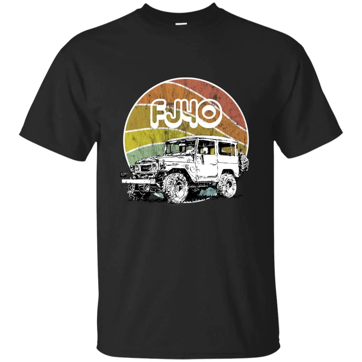 Мужская Ретро футболка Toyo Landcruiser Land Cruiser в стиле 70 х годов Fj40 винтажная