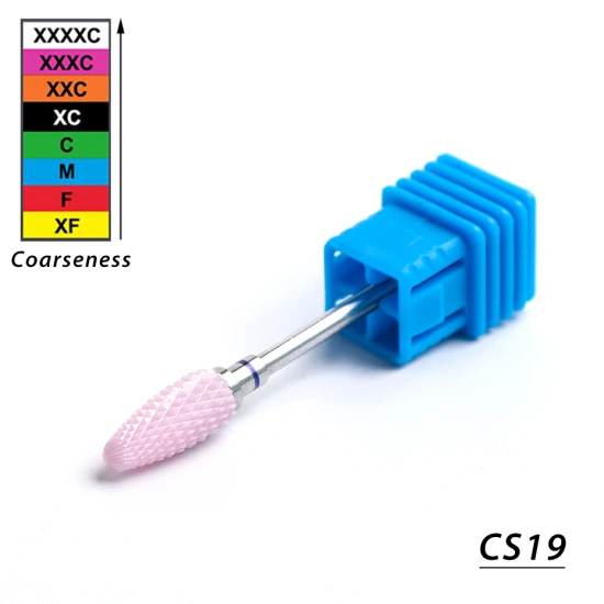 CS19 STZ 1 шт. керамические сверла для ногтей Маникюрные роторные фрезы электрические пилочки для ногтей Гель-лак для удаления педикюра аксессуары CS01-27 - Цвет: CS19