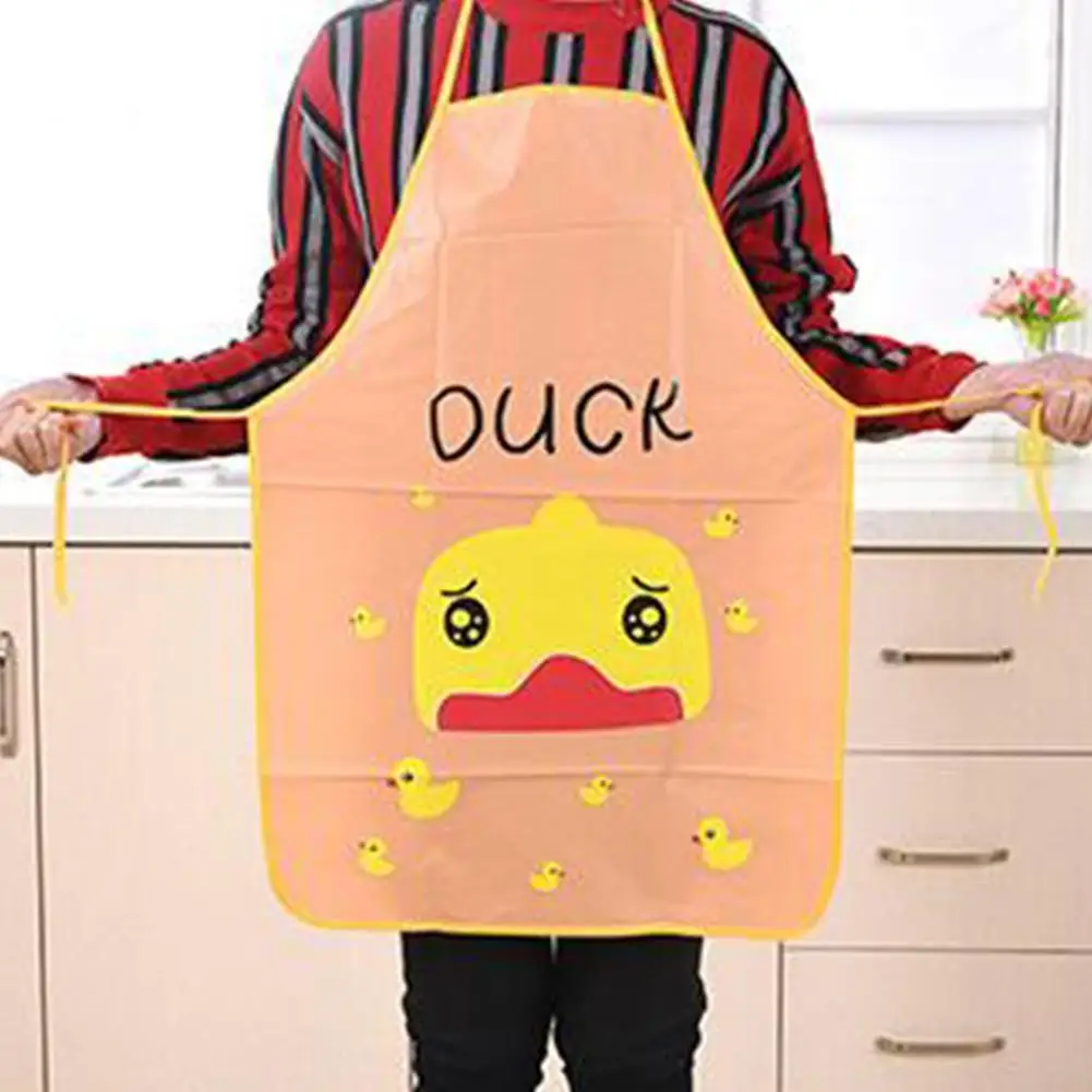 

1 PCS Duck Printing Kids Aprons BBQ Bib Apron For Women Cooking Baking Restaurant apron Kitchen Accessories Home Cleaning Tools