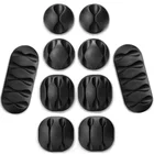 Органайзер для кабелей, силиконовый держатель для кабелей USB, гибкие зажимы для управления кабелями, держатель для кабелей для мыши, наушников, наушников 22