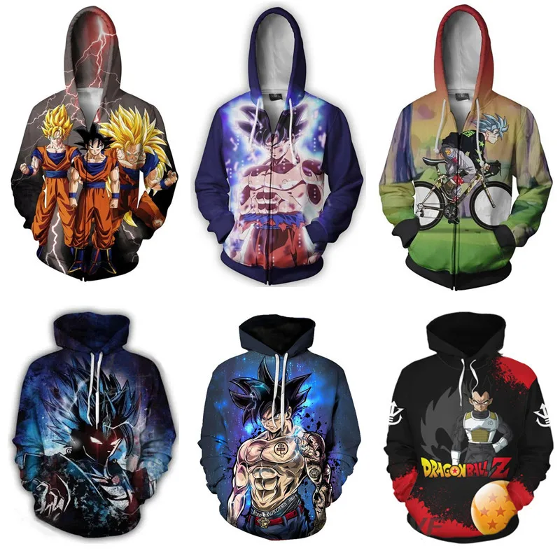 Аниме Жемчуг дракона Saiyan Сон Гоку пиколо толстовки куртка Косплей Костюм Вегета