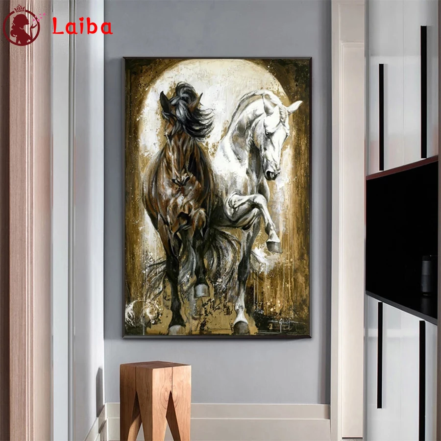 

Алмазная 5D Вышивка «сделай сам», абстрактное животное, картина с классической лошадью, алмазная живопись, вышивка крестиком, мозаика, Новое поступление, настенное искусство