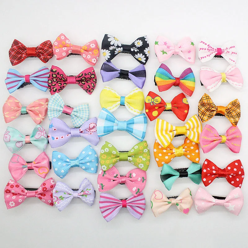 

10Pcs/lots Candy Color Baby Cute Mini Small Bow Hair Clips Children Barrettes Safety Hair Pins Girls Kids Hair Accessories