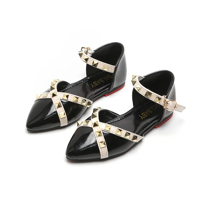 Новые летние сандалии для девочек детская обувь принцессы на плоской подошве из