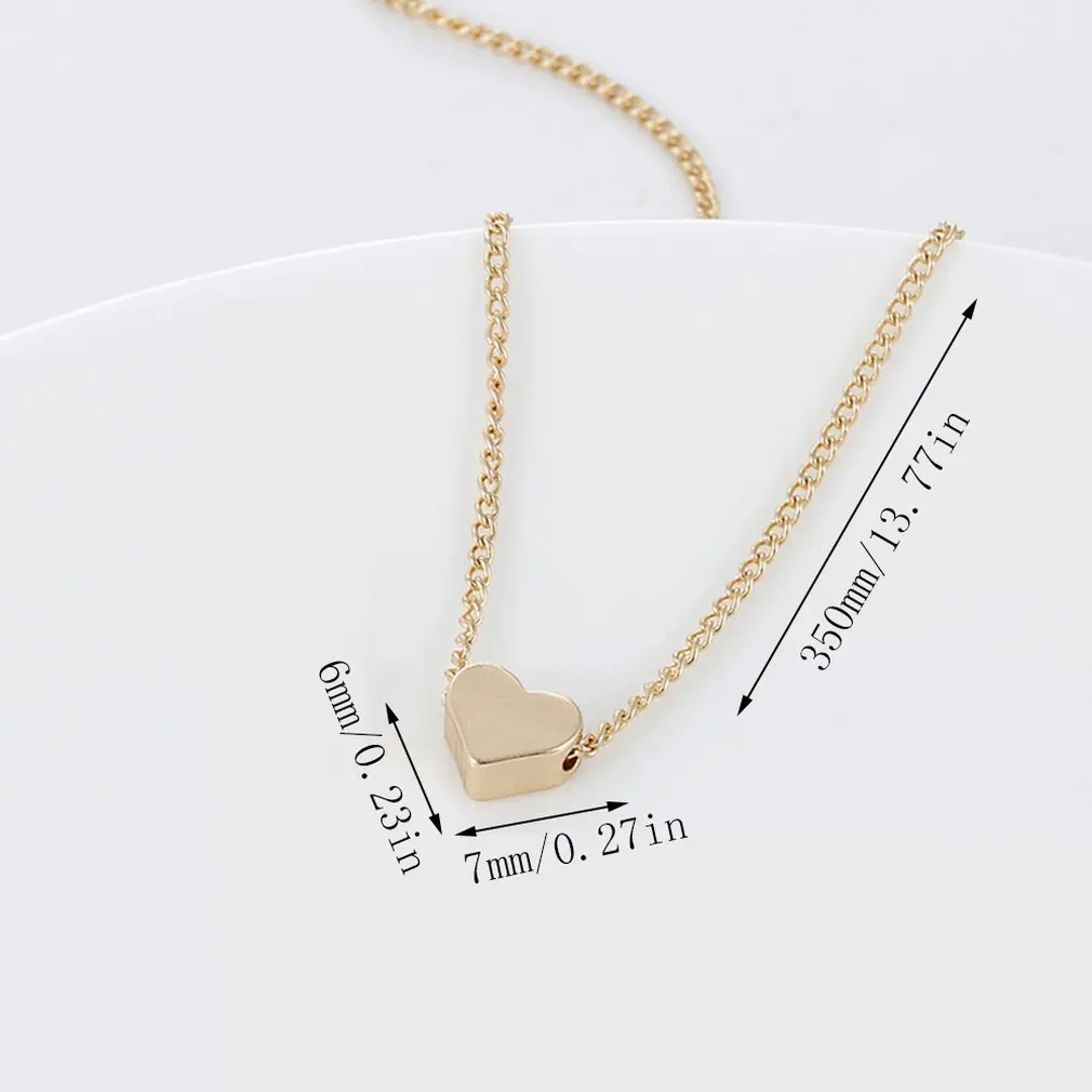 

Creative Love Heart Necklace Fashion Trendy Collarbone Necklace Elegant Women Jewelry Casual All-match Necklace