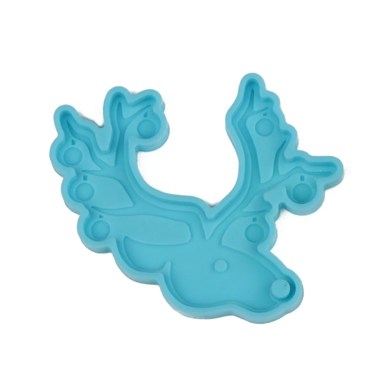 

Christmas Keychain Silicone Mold with Hole Keyring Pendant Handmade Mold