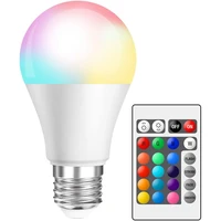 5w10w15w rgbwrgbww led bulb smart remote control led lamp 16 colors colorful dimmable rgb bulb party home decor light d30