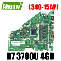 akemy for lenovo l340 15api l340 17api v155 15api laptop motherboard fg542 fg543 fg742 nm c101 cpu r7 3700u 4gb ram tested 100