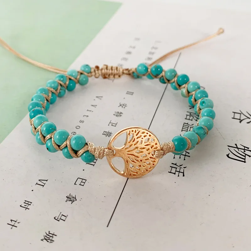 Новые ЛАКи Древо жизни Йога браслет в африканском стиле из сосны обмотки с духом