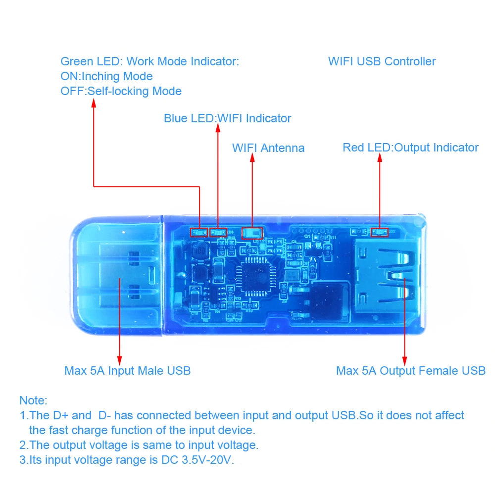 Wireless WIFI USB Power Supply Controller Switch Module IoF Intelligent APP Control Device Smart Home | Электронные компоненты