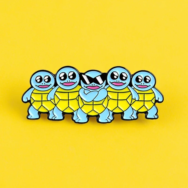 Kawaii булбазавр Сквиртинг Боба брошь заколки эмаль металлические значки лацкан