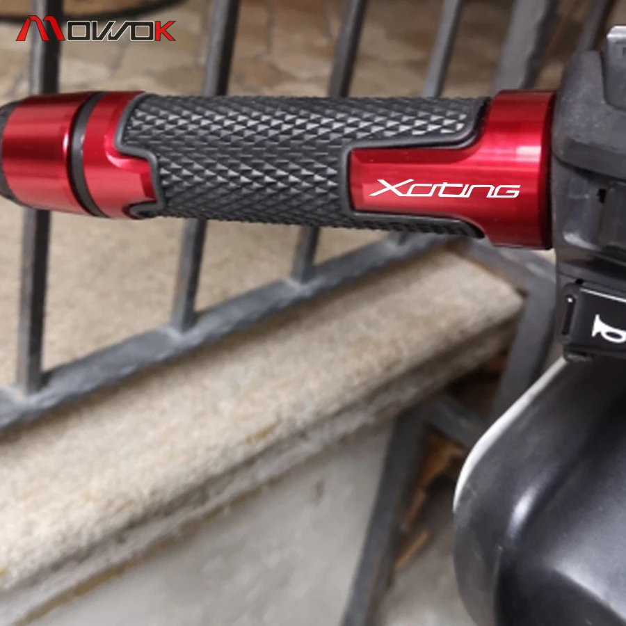 Новинка с логотипом Xciting рукоятка мотоцикла концы ручки для KYMCO XCITING 250 300 350 400 400S
