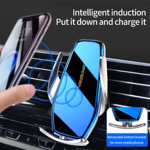 smart qi wireless charger 2021 new 15w fast charging car phone holder for iphone 8plus 1111pro 12 xxr samsung s89 huawei p30 free global shipping