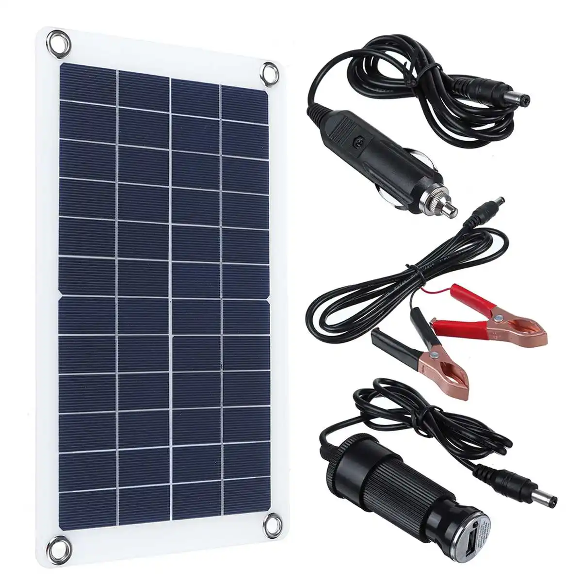 300w monocrystalline solar panel dual 12v usb waterproof fast charging solar cells battery charger for car yacht rv free global shipping