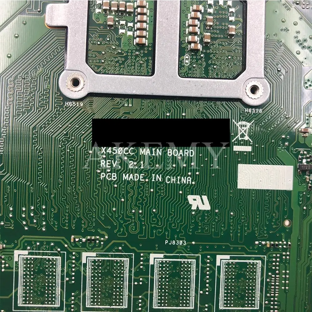 

NEW!!! Akemy For Asus X450CC X450CA A450C X450C X452C Motherboard Laptop Mainboard with 1007U CPU