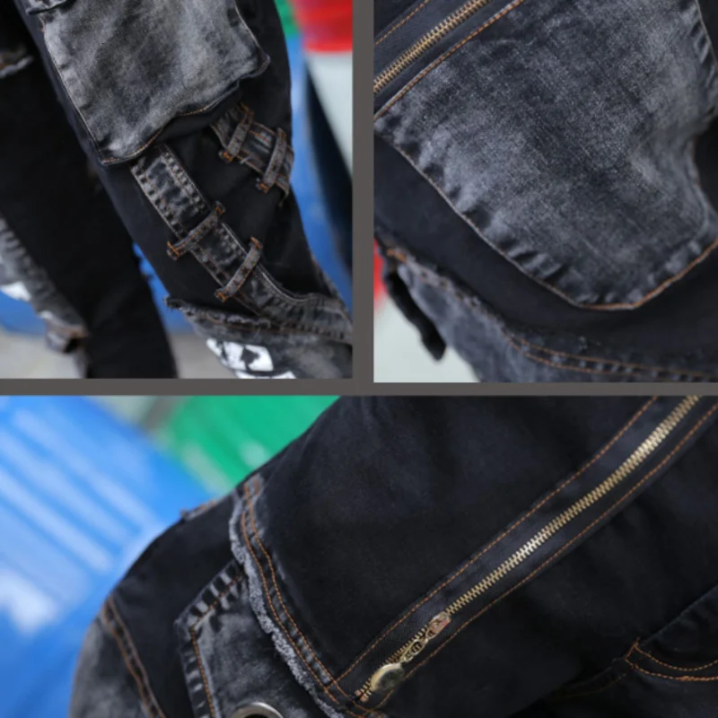 #3052 Casual Low Waist Jeans Pants Women Plus Size Black Denim Pencil Ladies Pockets Zipper Slim Boyfriend Hip Hop | Женская одежда