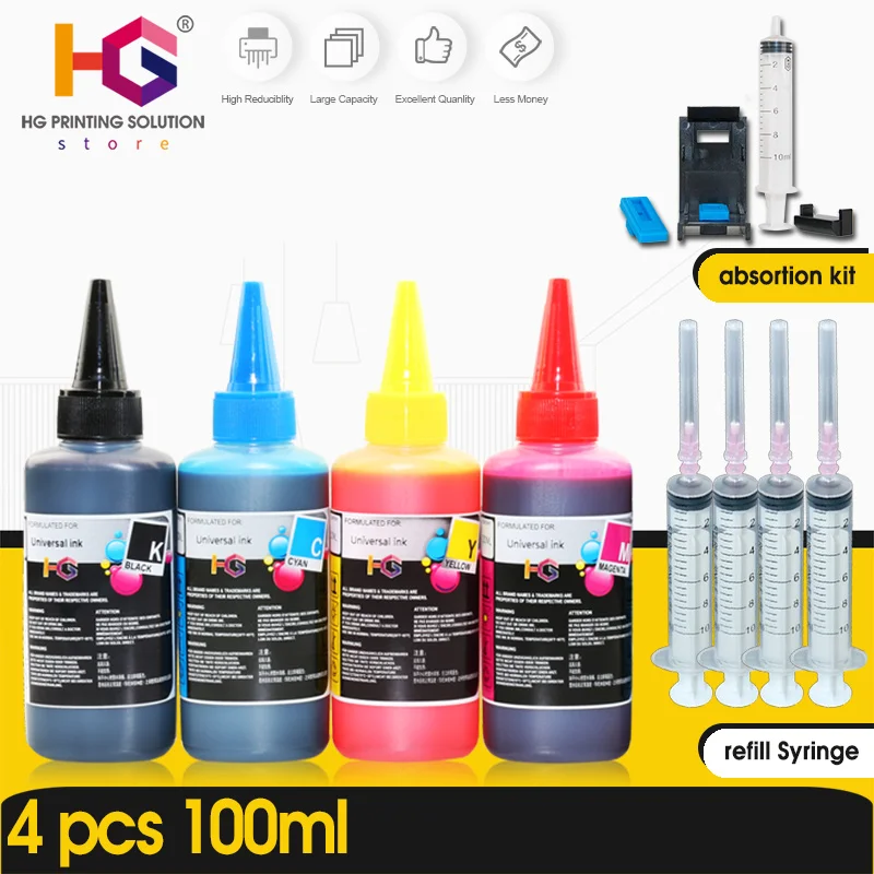 Комплект чернил для заправки HG Epson Canon HP принтера Brother чернила CISS и многоразовые