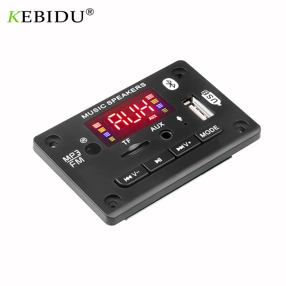 Плата mp3-декодера 2*25 Вт 5 в 12 В WAV MP3-плеер Bluetooth 0 аудио модуль с усилителем WMA TF USB