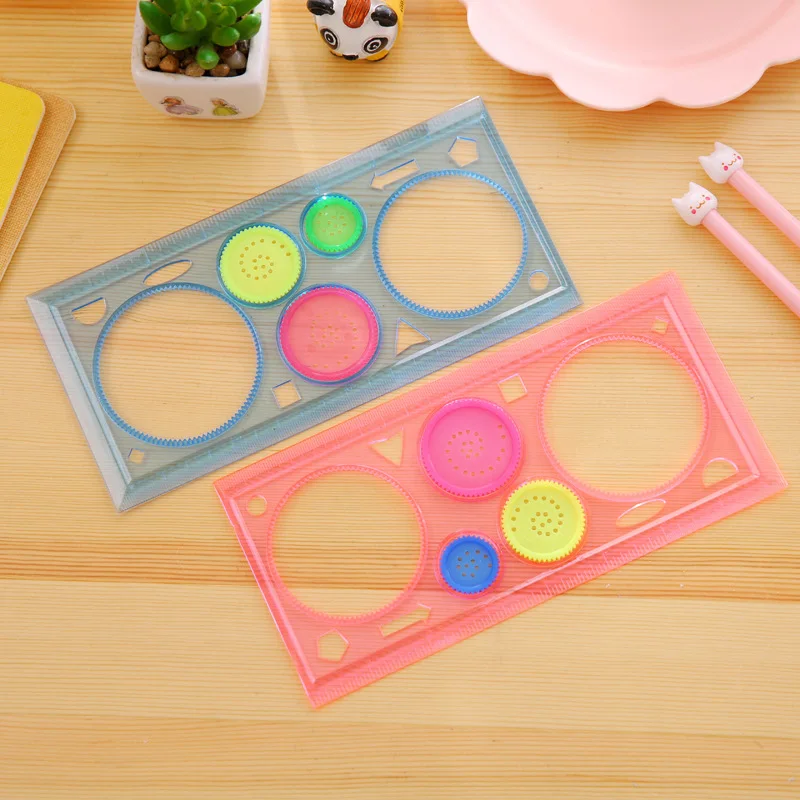 

Montessori Kids Drawing Toy Board Learning Toy Plastic Ruler Craft Educational Drawing Pad Toy for Children Creative Sets F1766F