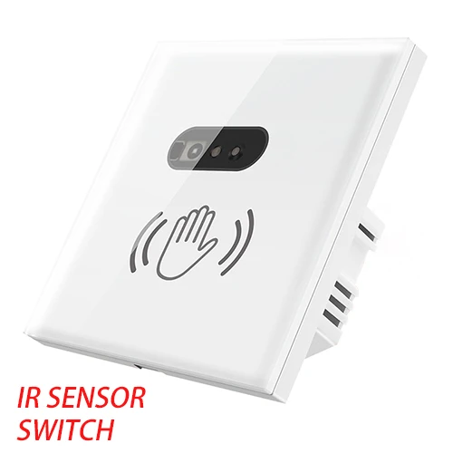 

Smart Life WiFi LED Wall Light Touch Switch Smart Home Accessories IR Sensor Switch 220V Tempered Glass Panel Module Eletrical
