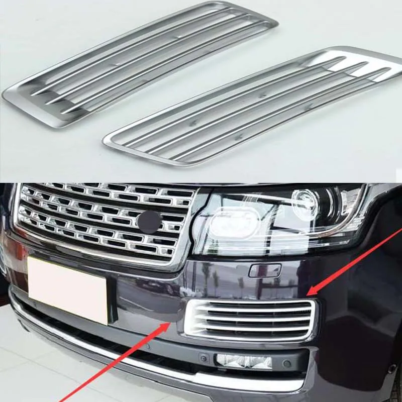 

Racing Grills Front Air Vent Grille Cover Fog Light Grille for Land Rover Range Rover Vogue 2014-2017 Car Accessories