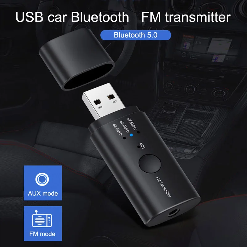 Fm передатчик JaJaBor Bluetooth 5 0 автомобильный комплект громкой связи вызов автомобиля