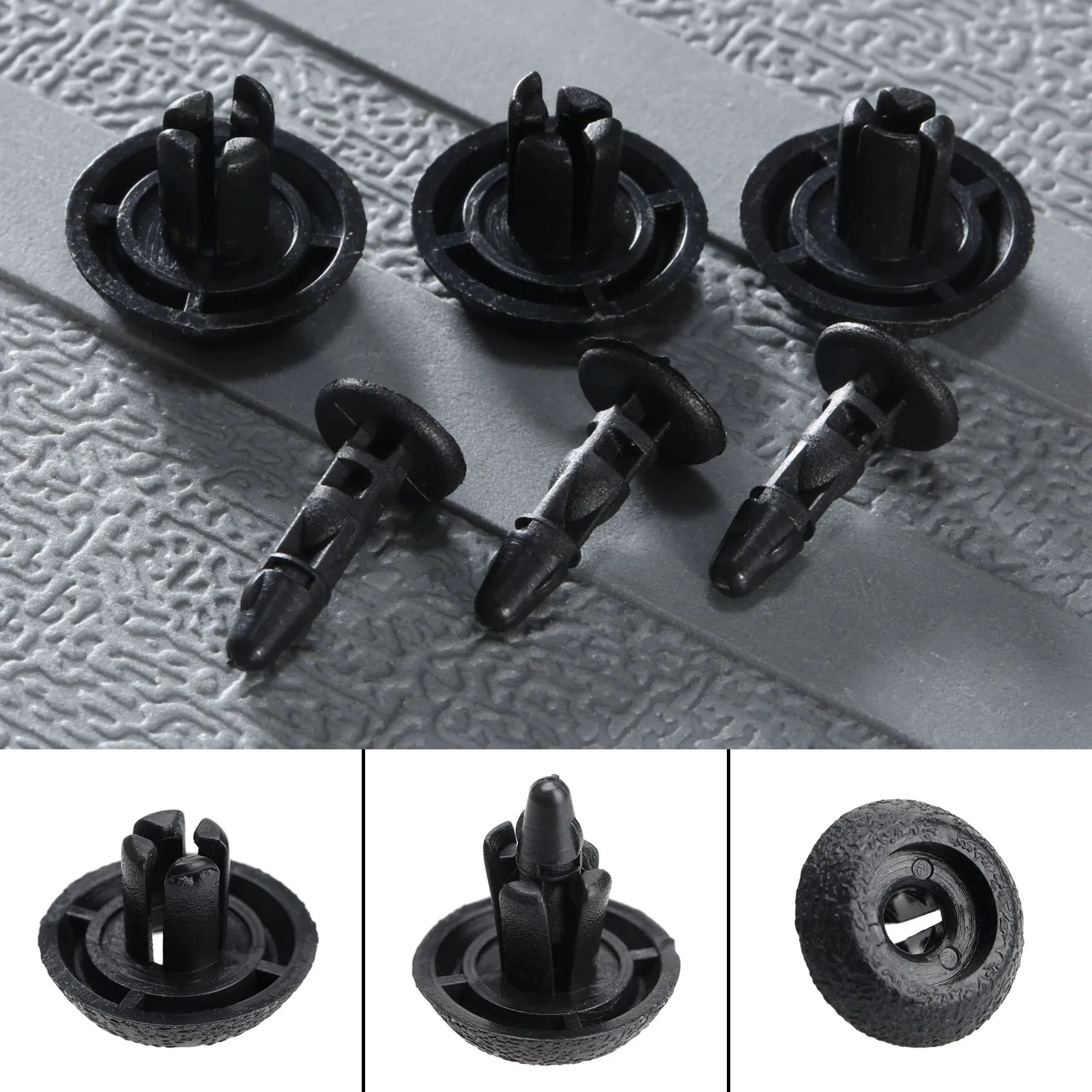 50 шт. автомобильные зажимы подходят для отверстия 7 мм пластиковые заклепки