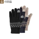 Перчатки Youpin FO для сенсорных экранов для женщин и мужчин, универсальные теплые бархатные перчатки, теплые удобные рождественские подарки, праздничный подарок