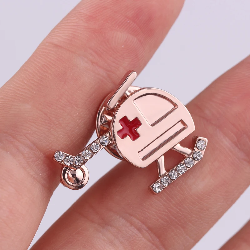 Брошь с кристаллами для воспроизведения фильмов скорой помощи вертолета модная