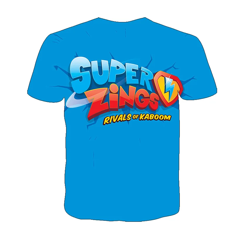 

3D Boys Super Zings Print Girls Funny T-shirts Cartoon Superzing t shirt Child 2021 Summer Clothing Kids Clothes kinder Baby
