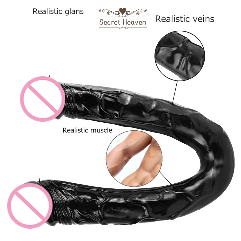 Супер длинный фаллоимитатор с двойной головкой огромный для лесбиянок